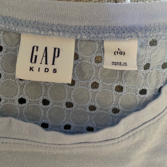 Girls Eyelet Sleeve Tee - Picture 7 of 8